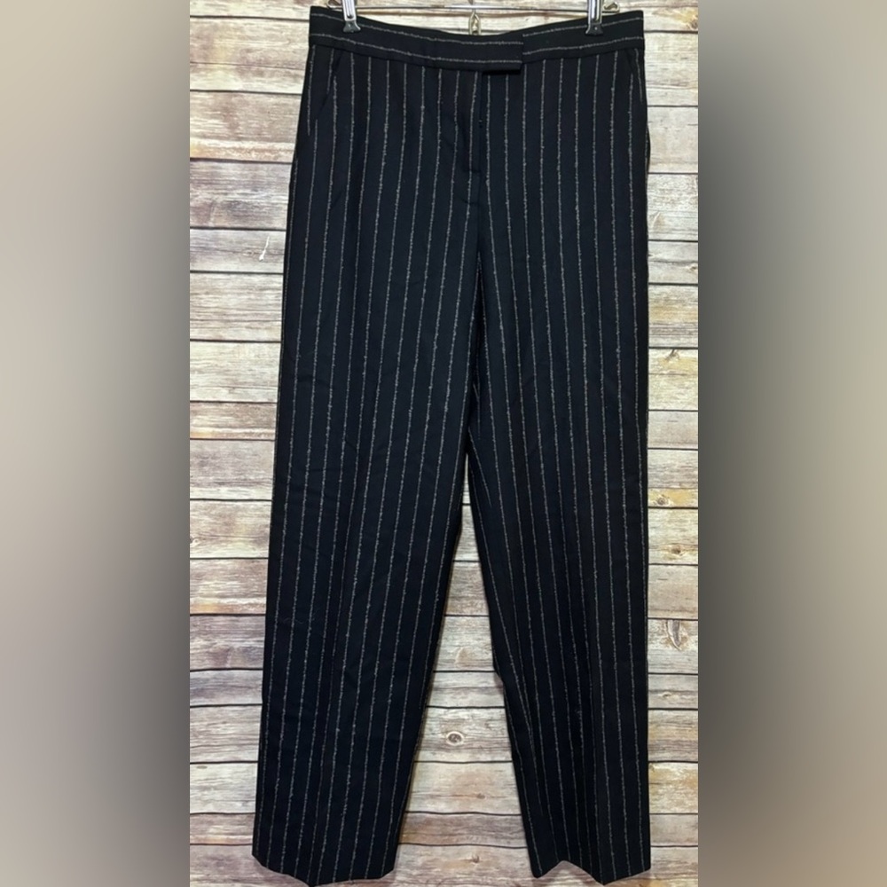 COS Navy Blue Pinstripe Trousers Size 4 NWOT